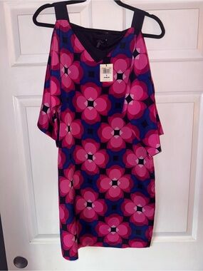 Trina Turk pink blue dress size S
